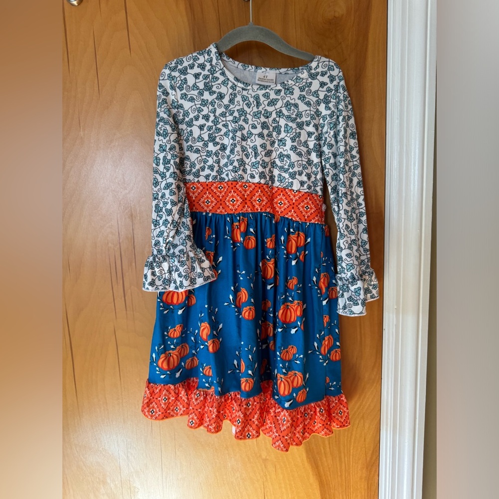 Girls Fall dress custom made.